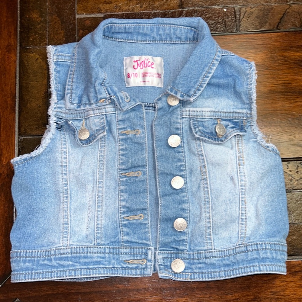 Girl’s Justice Denim Vest